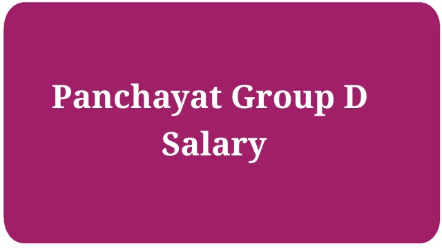 Panchayat Group D Salary in West Bengal