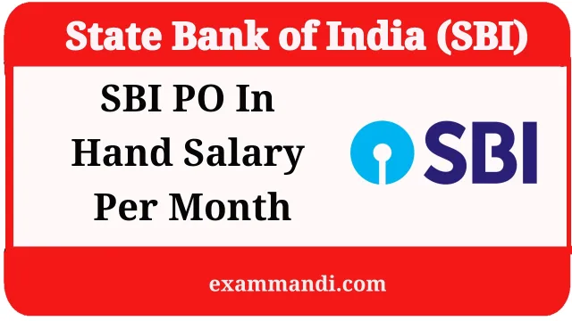 SBI PO Salary Per Month
